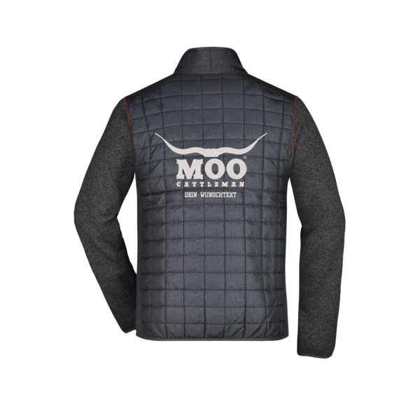 Rückenstick - Men's Knitted Hybrid Jacket Miniaturansicht