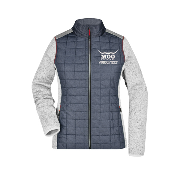 Bruststick - Ladies' Knitted Hybrid Jacket Miniaturansicht